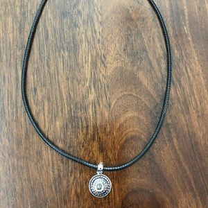 Magnolia & Vine leather necklace with 2 snaps